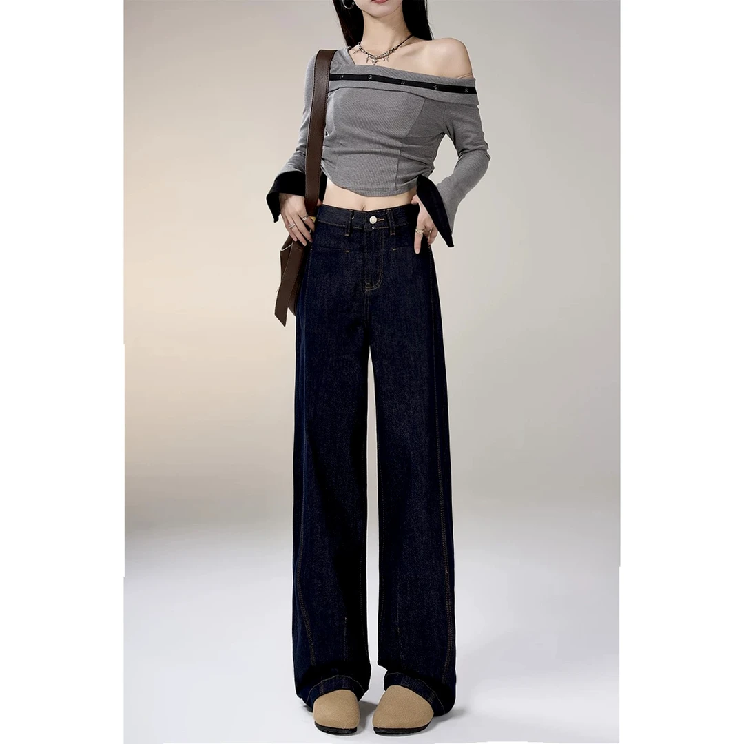 四面弹-加绒-黑金 质感-微阔版型不压个子-高端牛仔溯源