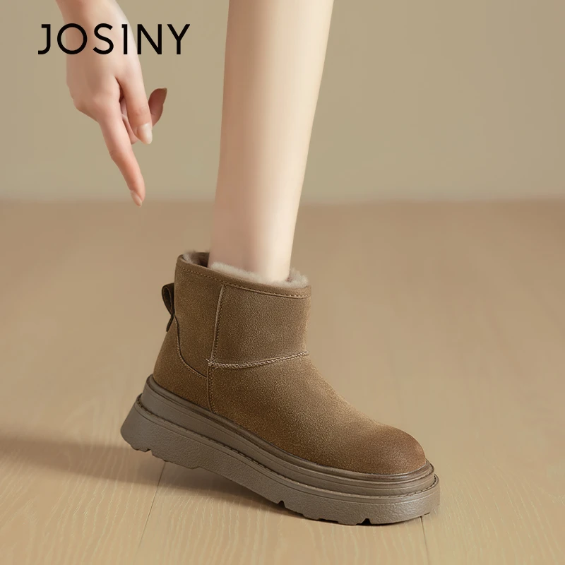 【顺丰直发】卓诗尼冬季爆款雪地靴2024新款加绒保暖舒适不勒脚短靴