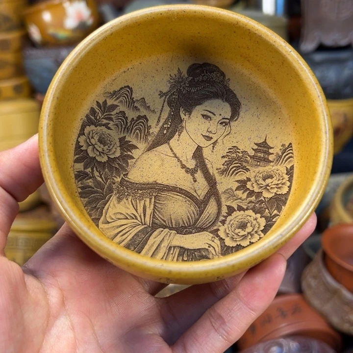 茶杯紫砂宜兴紫砂杯子