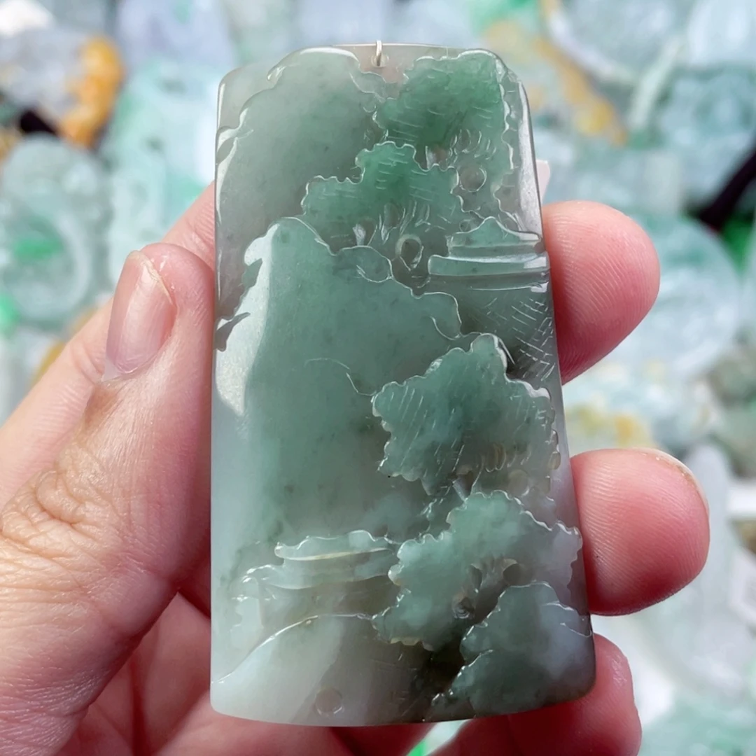 翡翠未镶嵌吊坠(不含链)