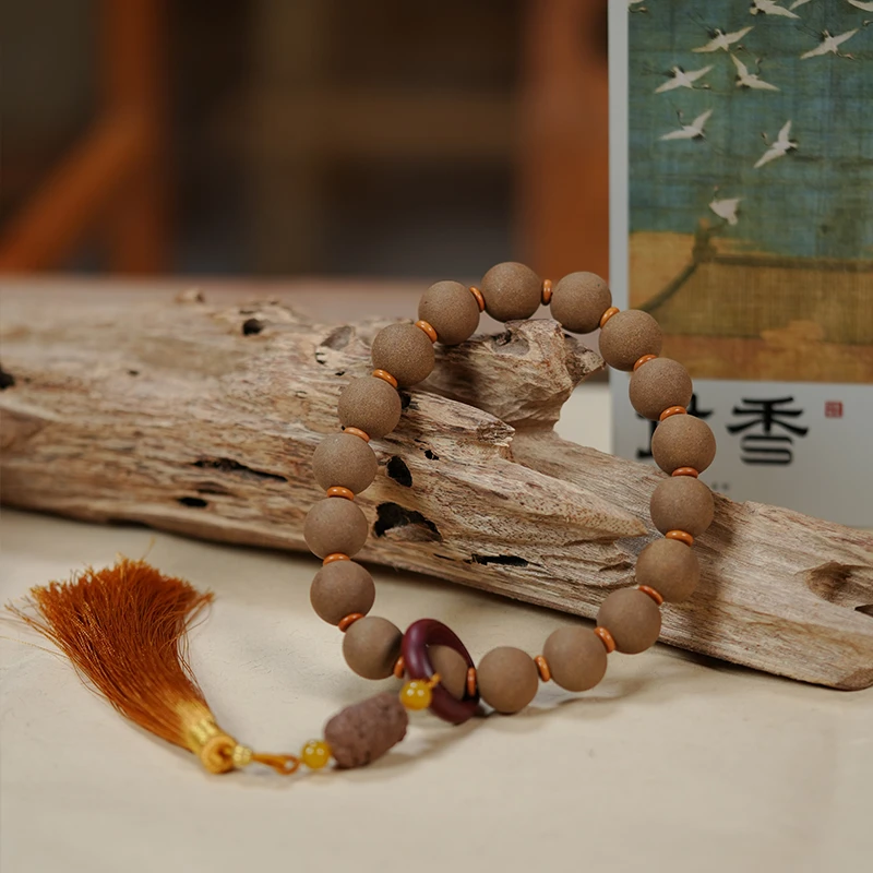 【参奇扶正香方】合香珠手串 人参味 非遗手工中药合香男女文玩佛珠