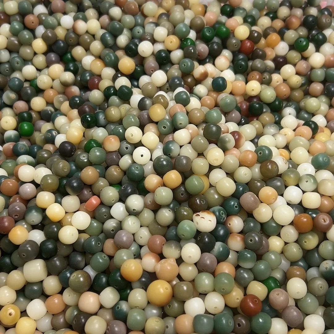 菩提根/象牙果吊坠卡10微瑕多宝桶珠100颗卡牌➕100颗