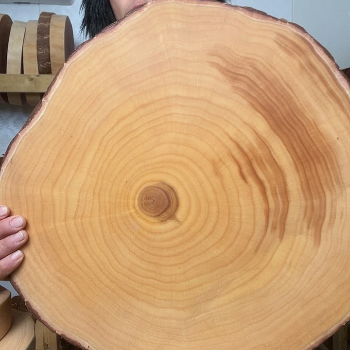 快***。木A银杏木菜板原木整切