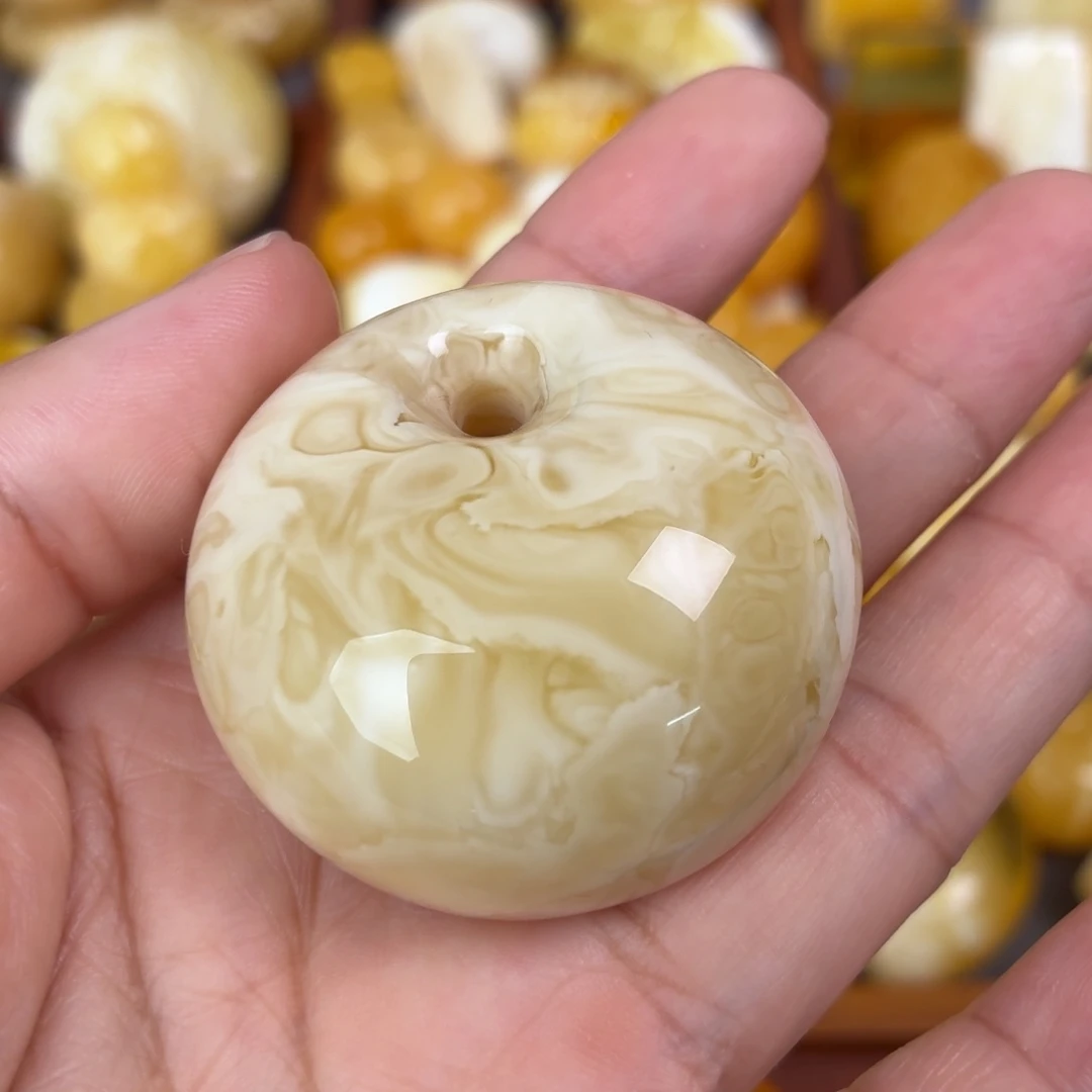 蜜蜡未镶嵌吊坠(不含链)妖花公主扣