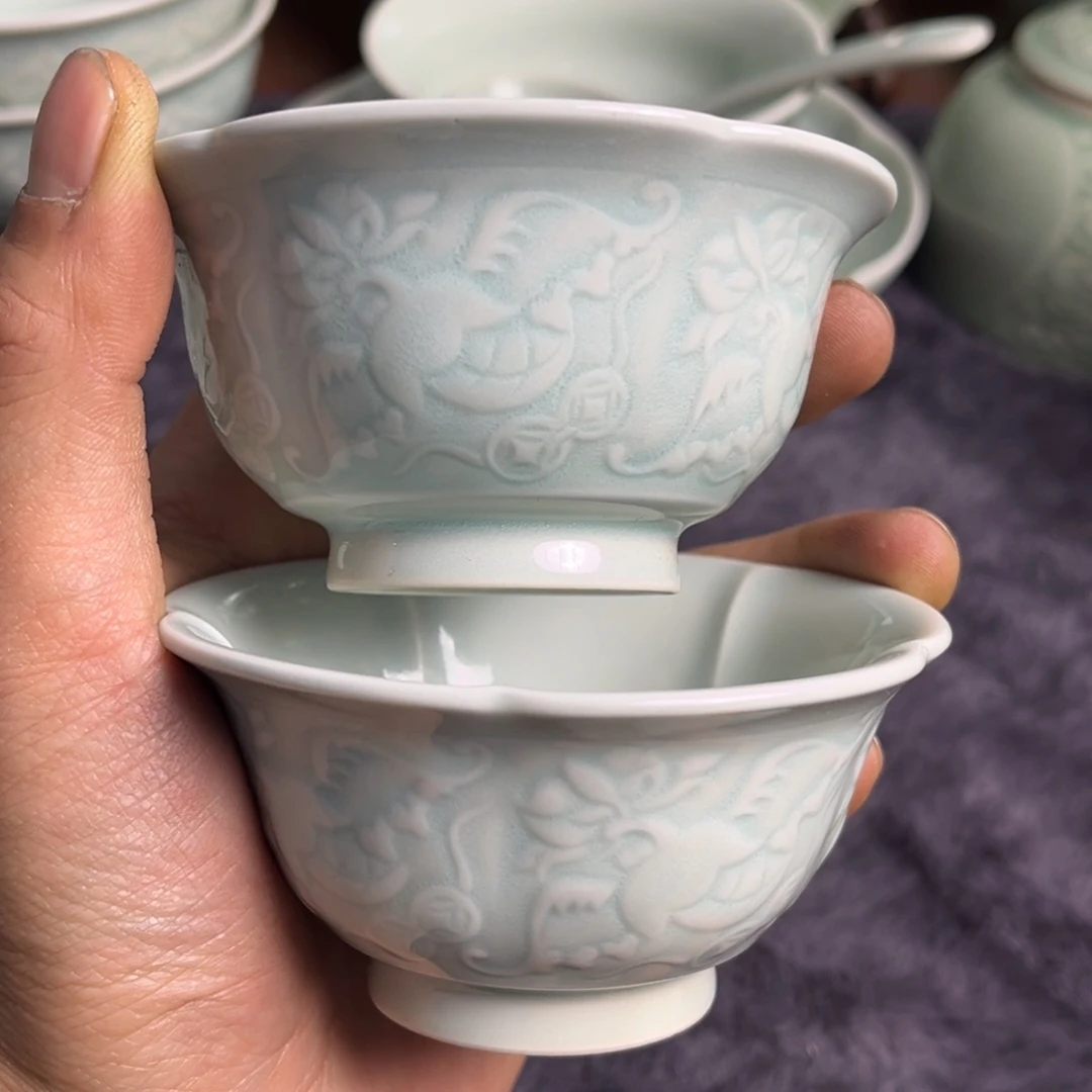 瓷福禄杯特价 2 只