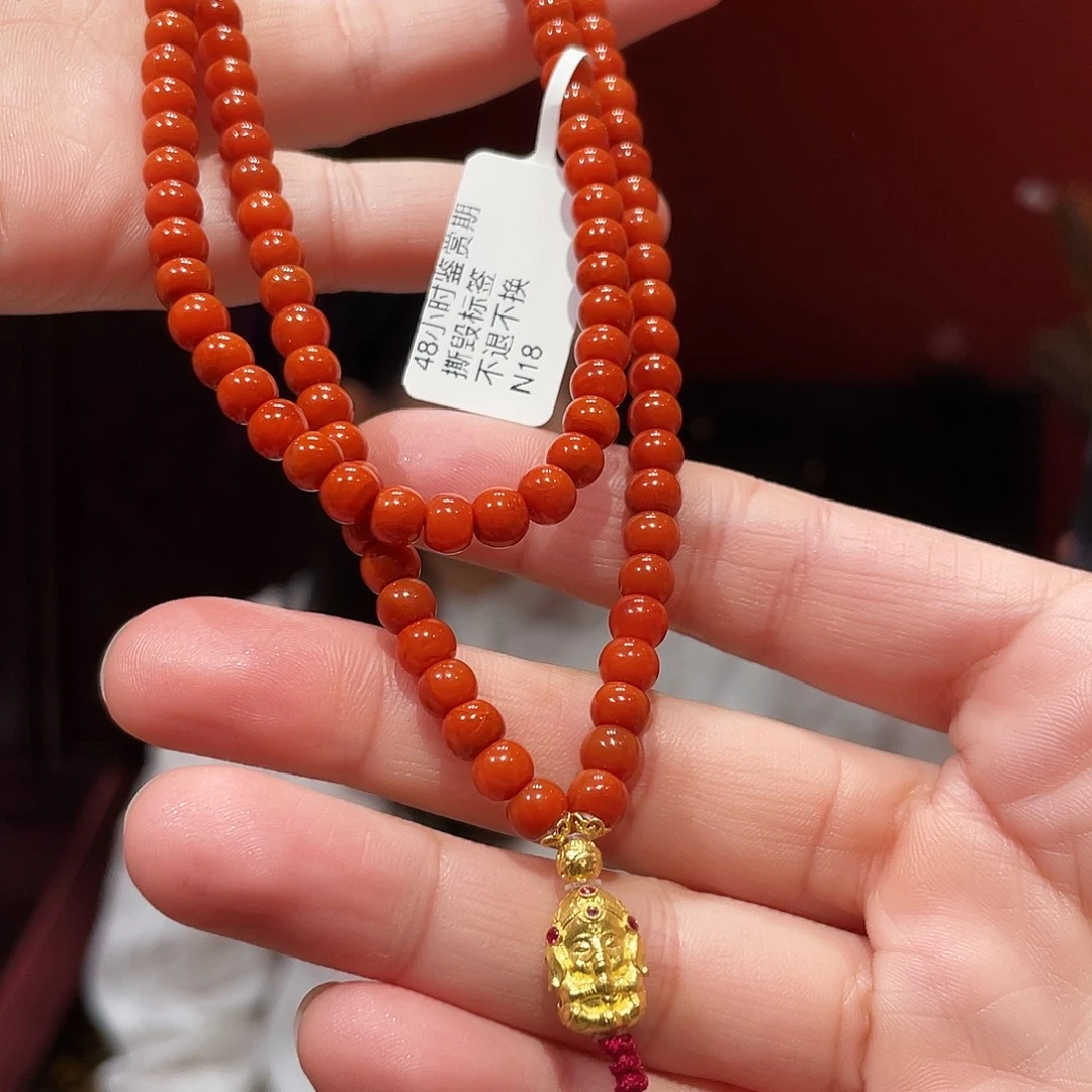 南红玛瑙未镶嵌颈饰