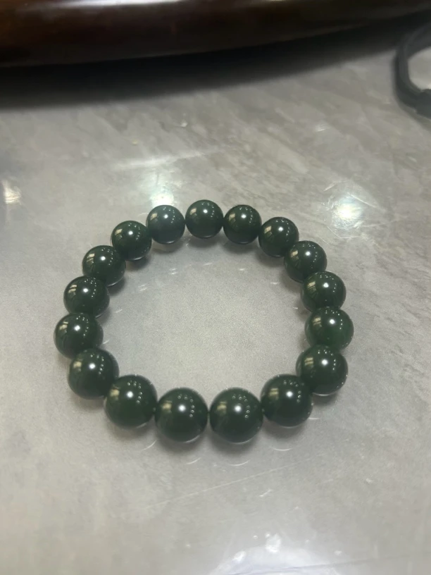 天然和田玉碧玉手串