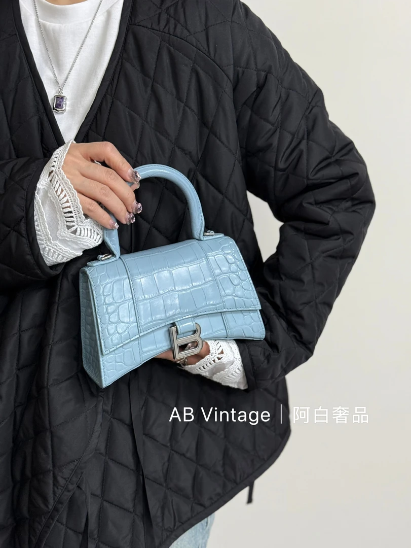 95新 Balenciaga/巴黎世家 阿白奢品/巴黎世家 蓝色xs沙漏包