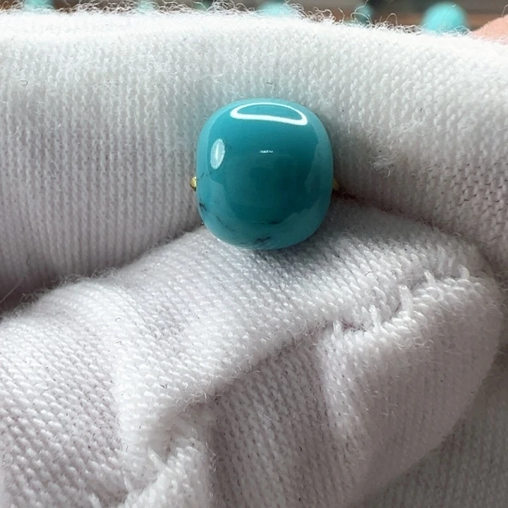 绿松石未镶嵌老型珠7.7mm