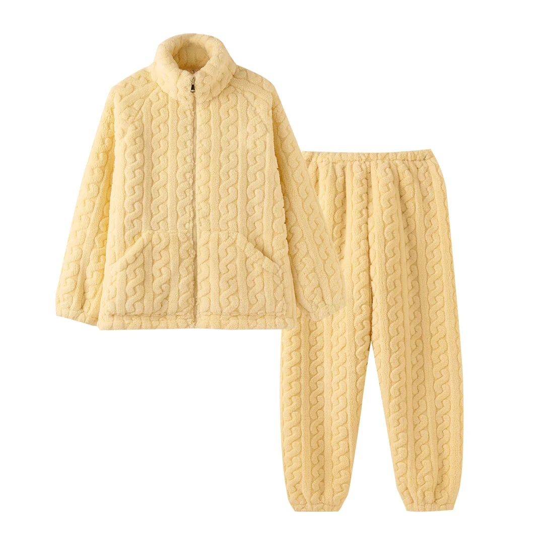 冬天睡衣女款加厚加绒冬季女孩家居服爆款2025新秋冬珊瑚绒法兰绒