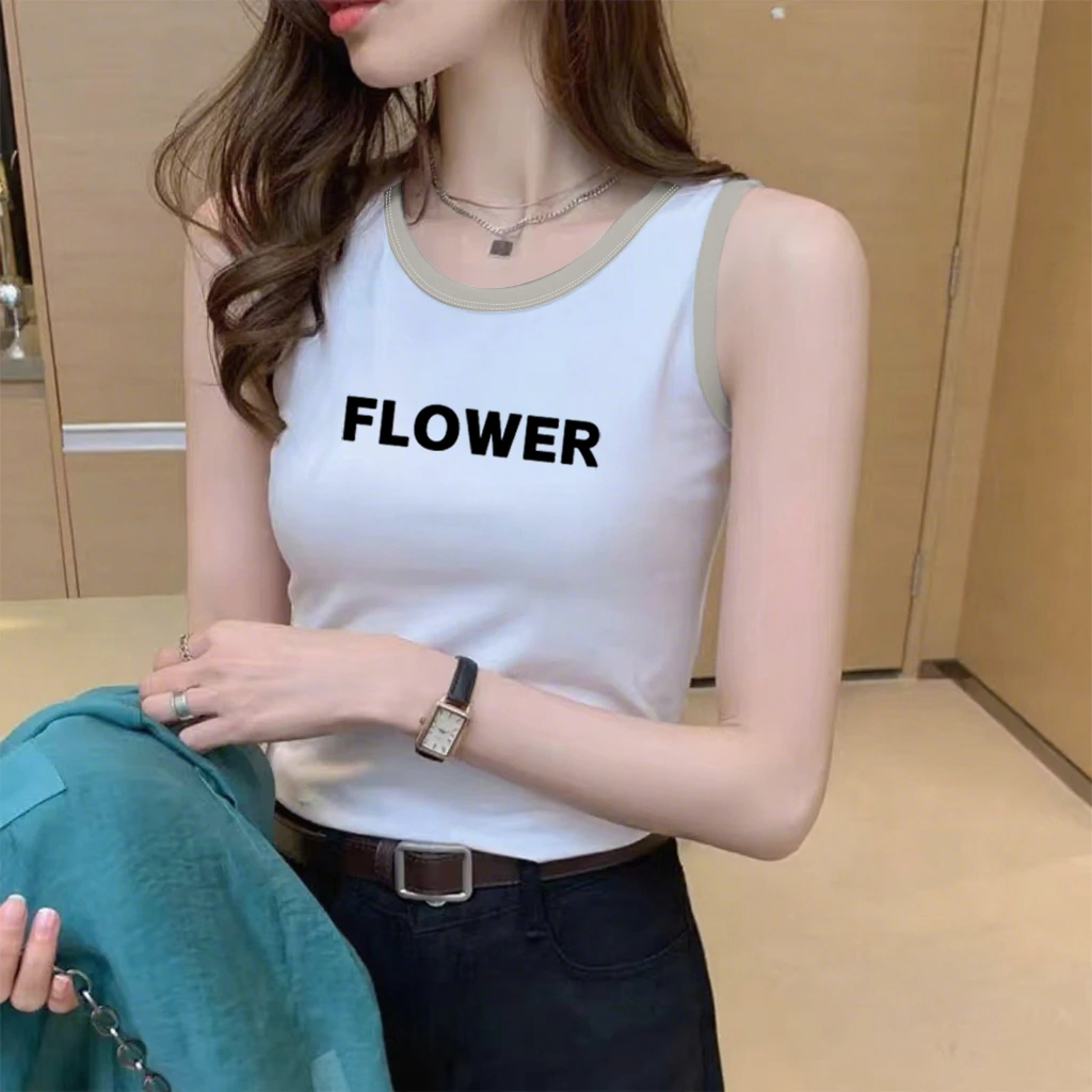 100%纯棉背心式女新款大码修身妈妈薄款吊带打底衫全棉无袖上衣服