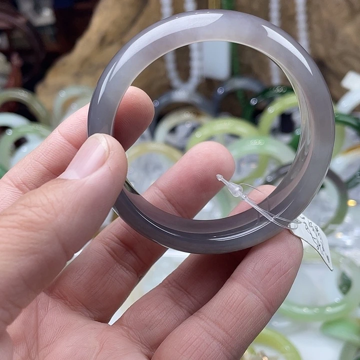 和田玉手镯未镶嵌大*54.6