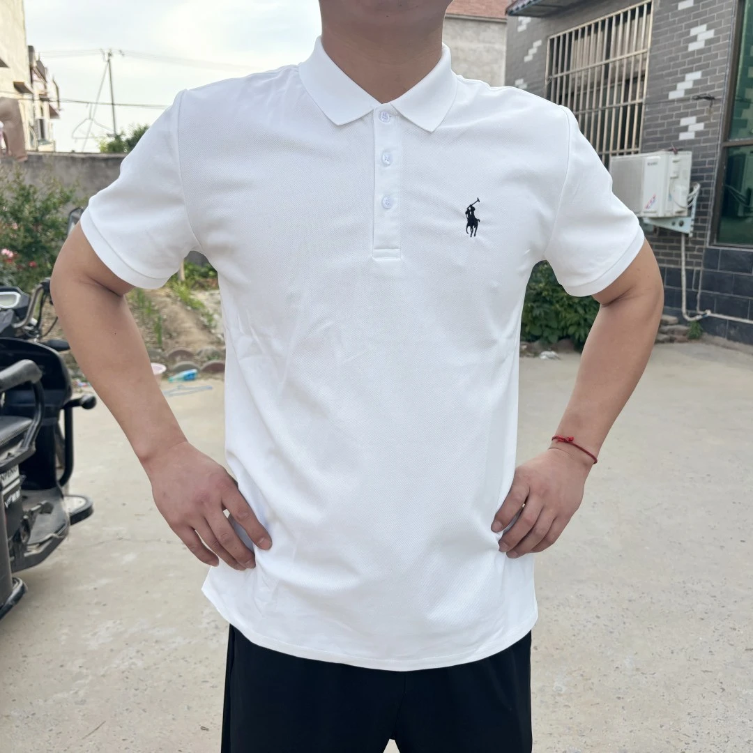 痞帅男士polo衫夏季短袖新款T恤修身休闲拉夫小马刺绣翻领短袖
