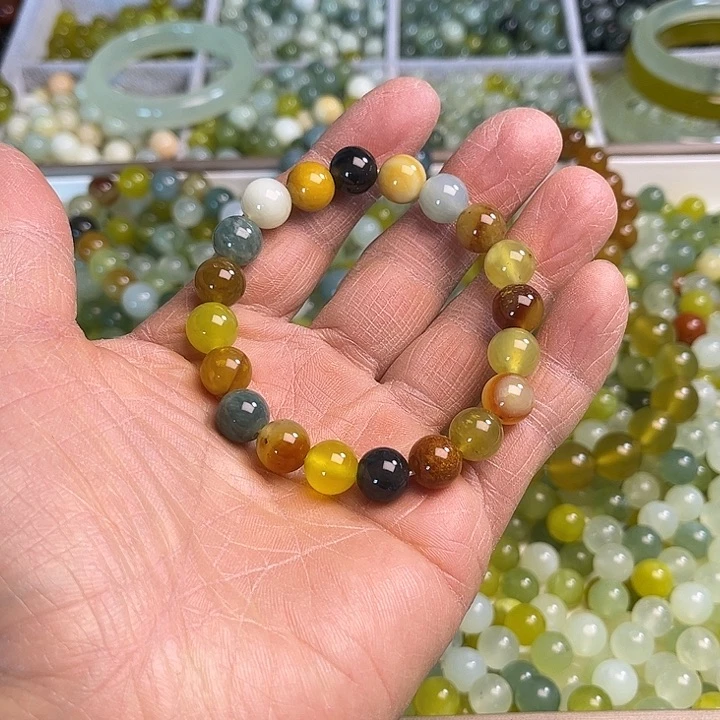 合金蛇纹石玉颈饰