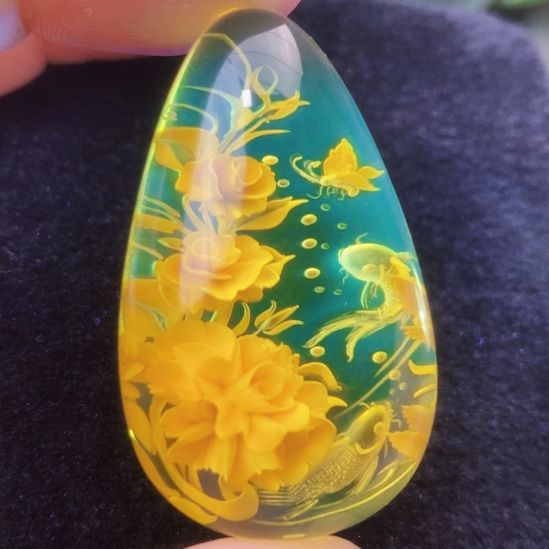 【闪购商品】金珀吊坠(不含链)未镶嵌