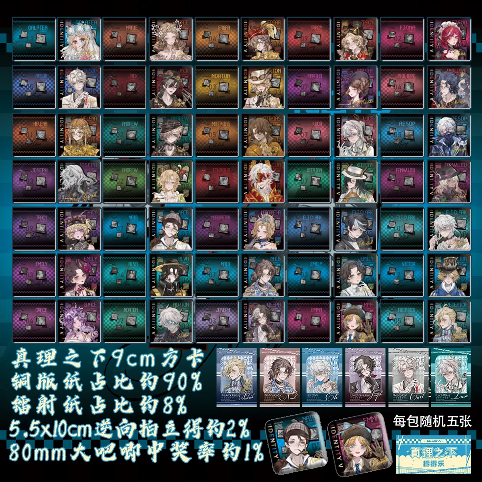 【真理之下系列】方卡   第五人格同人周边 盲盒直播间代拆
