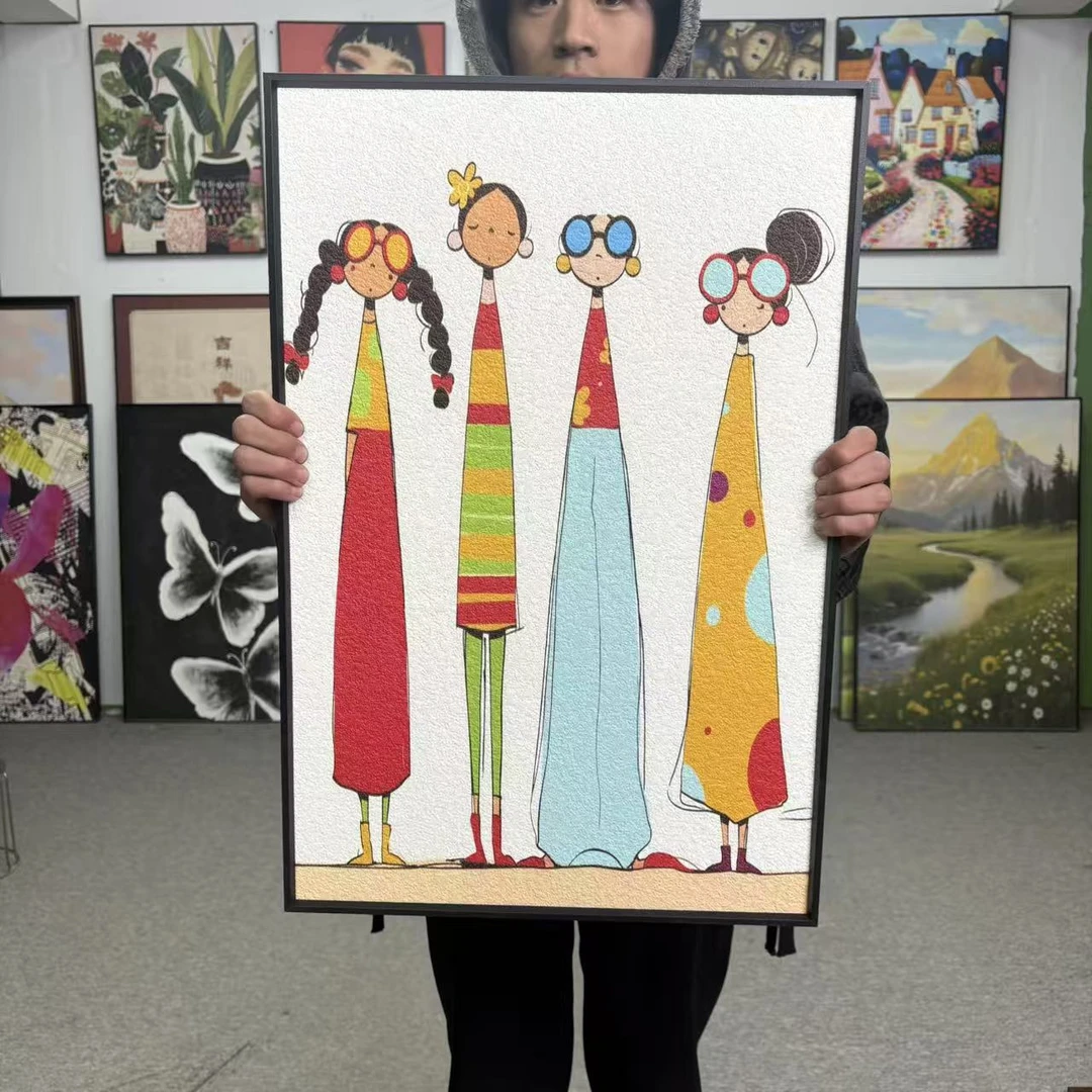 卡通动漫风格多巴胺装饰画适合卧室儿童房温馨桌面摆画146