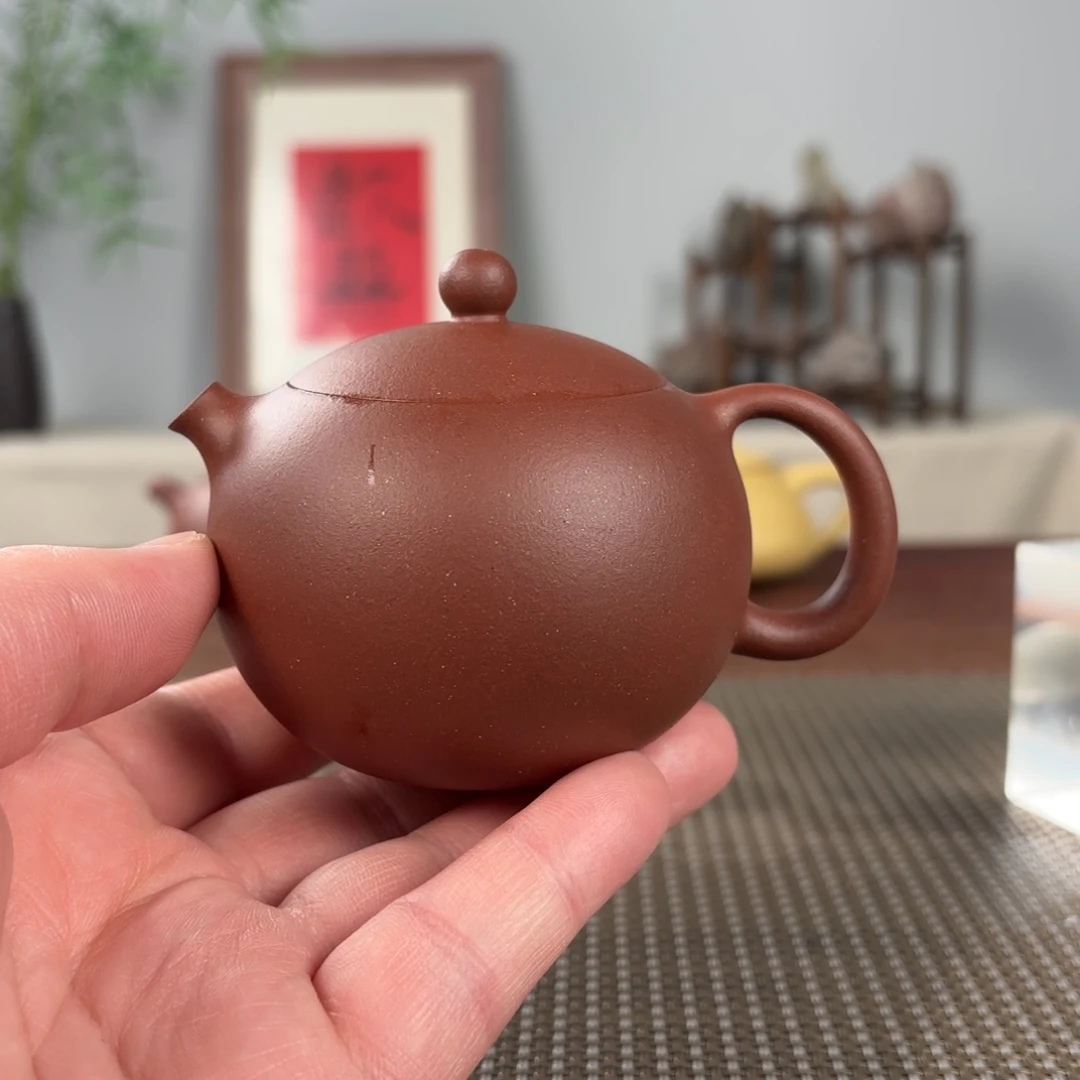 紫砂茶壶网*黄龙山原矿紫砂壶150