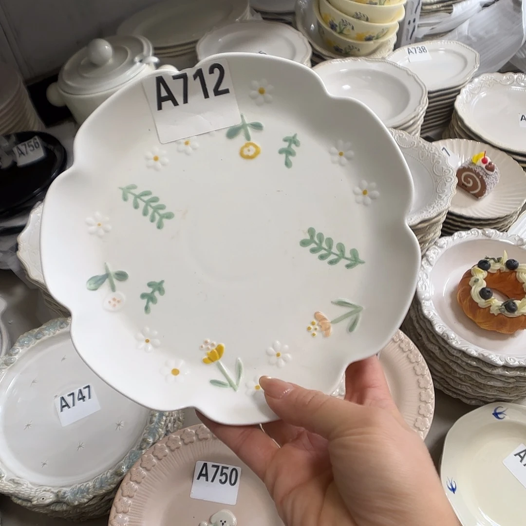 南***沐瓷片瑕疵特价陶瓷深盘