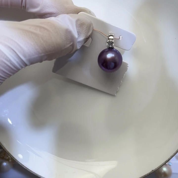 淡水珍珠颈饰银S925镶嵌