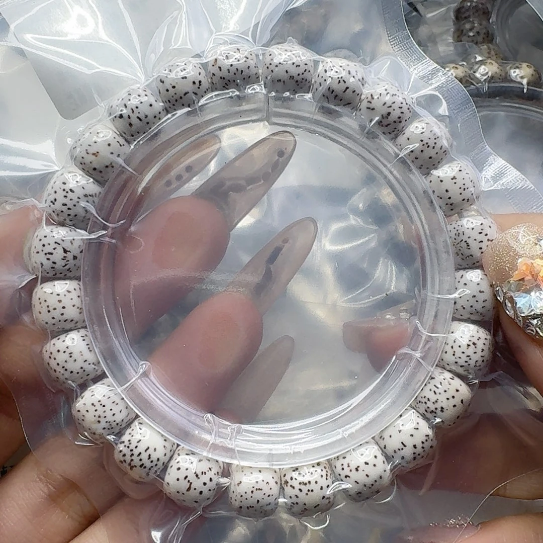星月菩提手串114入门顺白星月菩提9.5桶单圈
