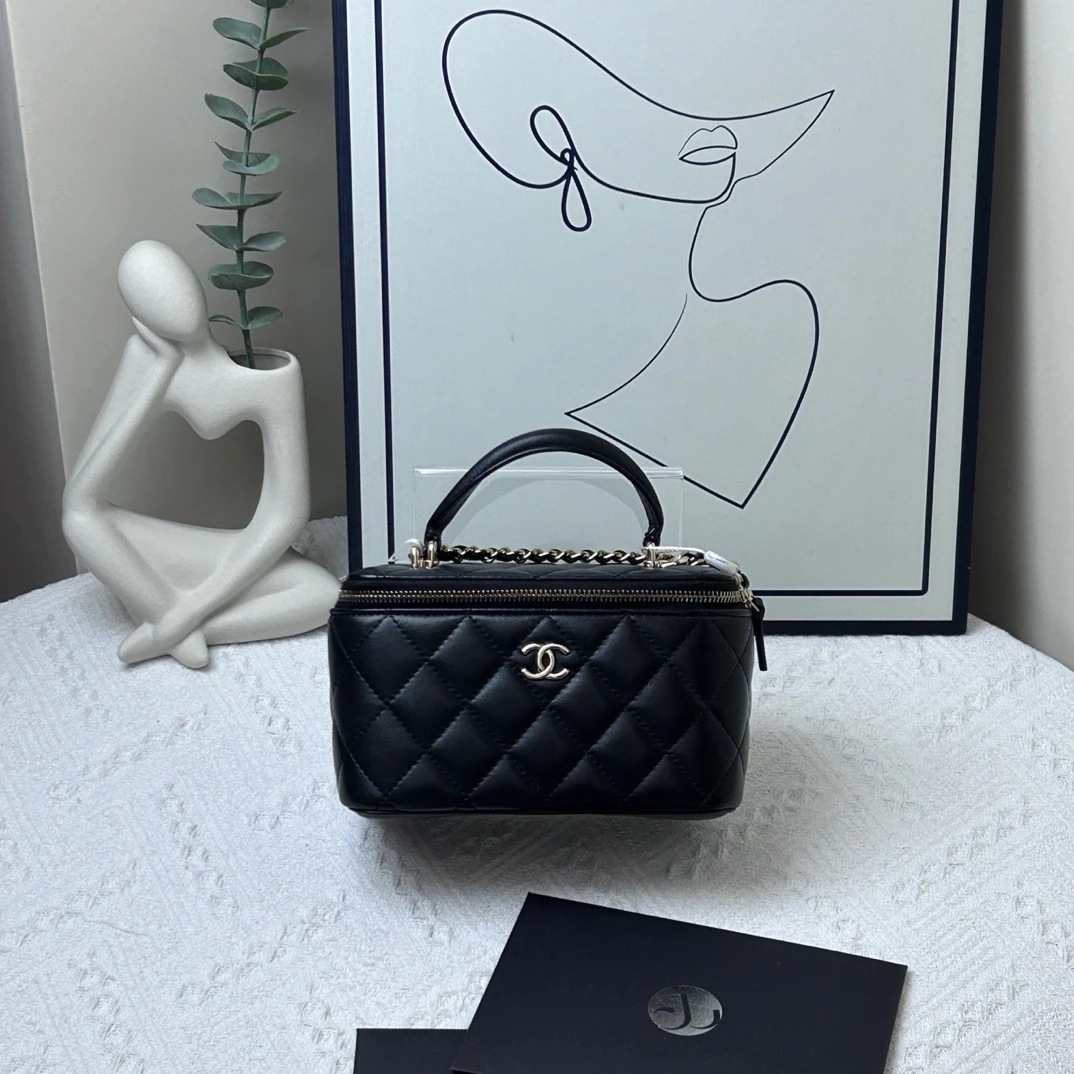 95新 Chanel/香奈儿 长盒子手柄款 22年 芯片款/JW7772