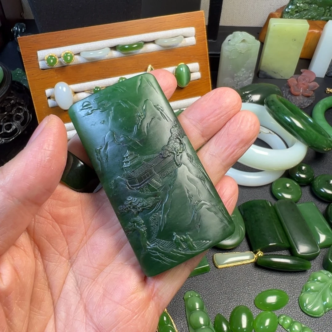 和田玉（碧玉）未镶嵌颈饰