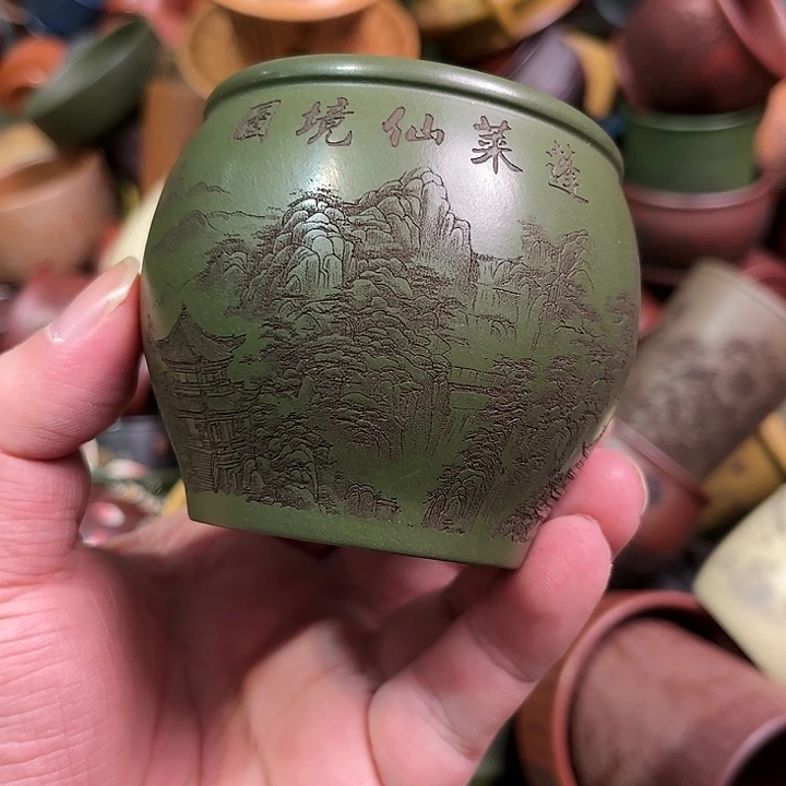 紫砂茶杯全手工紫砂主人杯