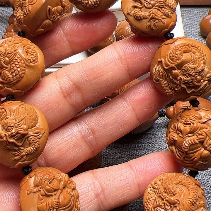 ʕ***๑橄榄核手串/手链龙财