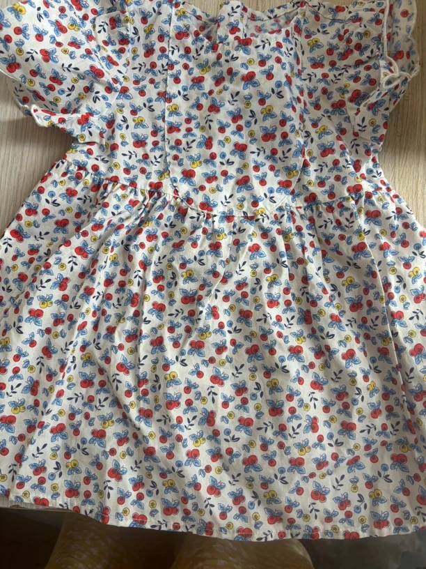 碎花女童短袖连衣裙半身裙小童夏季女泡泡袖裙子