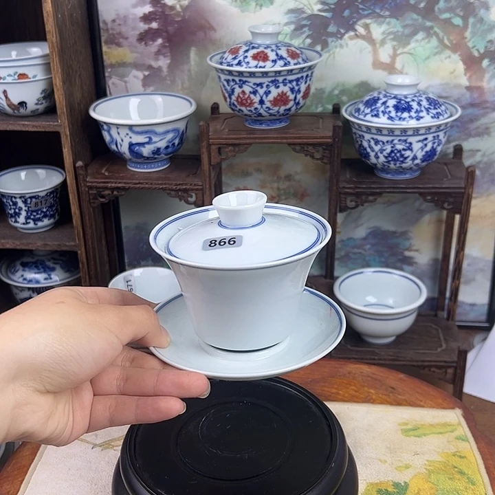 李***V杯子陶白胎三才866