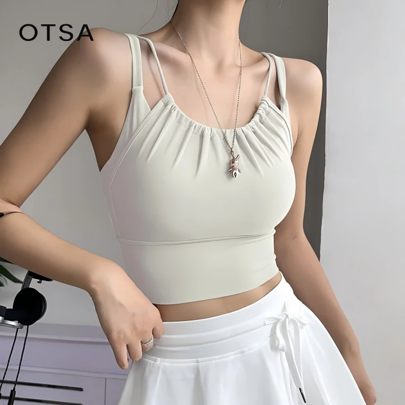 【OTSA】运动衣服普拉提内衣女跑步健身美背高颜值瑜伽背心新027