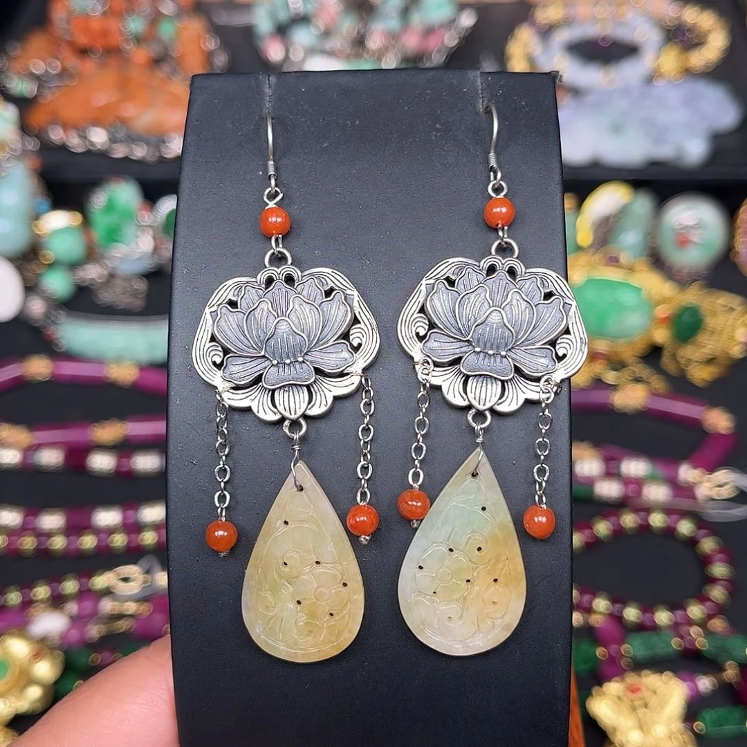 翡翠未镶嵌耳饰双十二活动不议不退