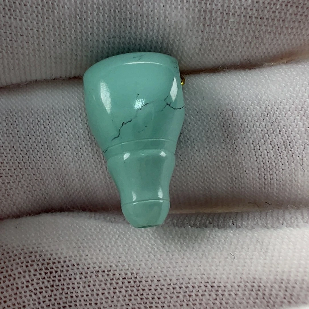 未镶嵌绿松石三通9.5mm
