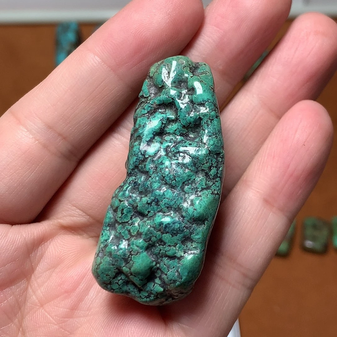 好***了未镶嵌绿松石珠宝奇石