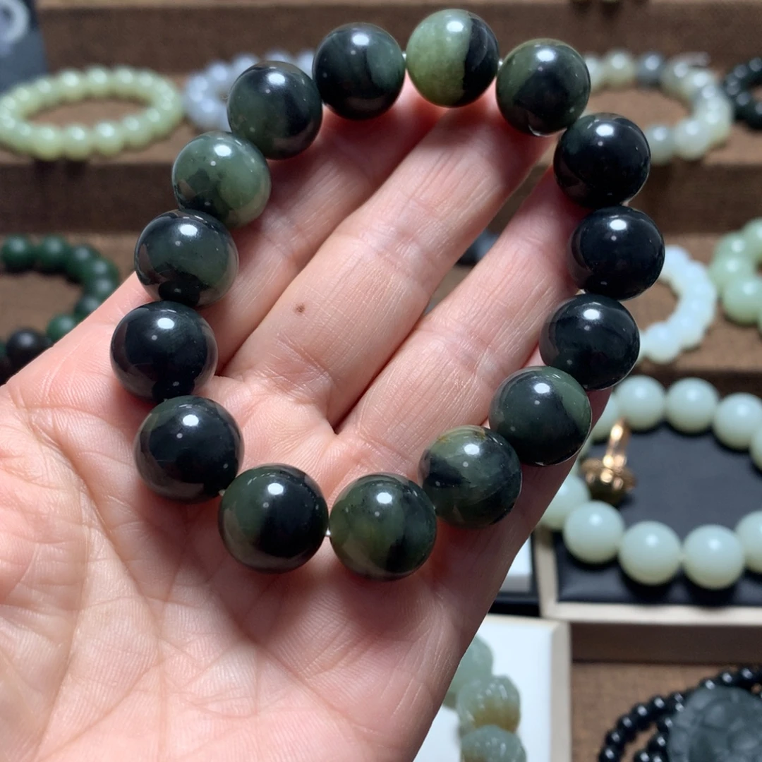 和田玉未镶嵌手链