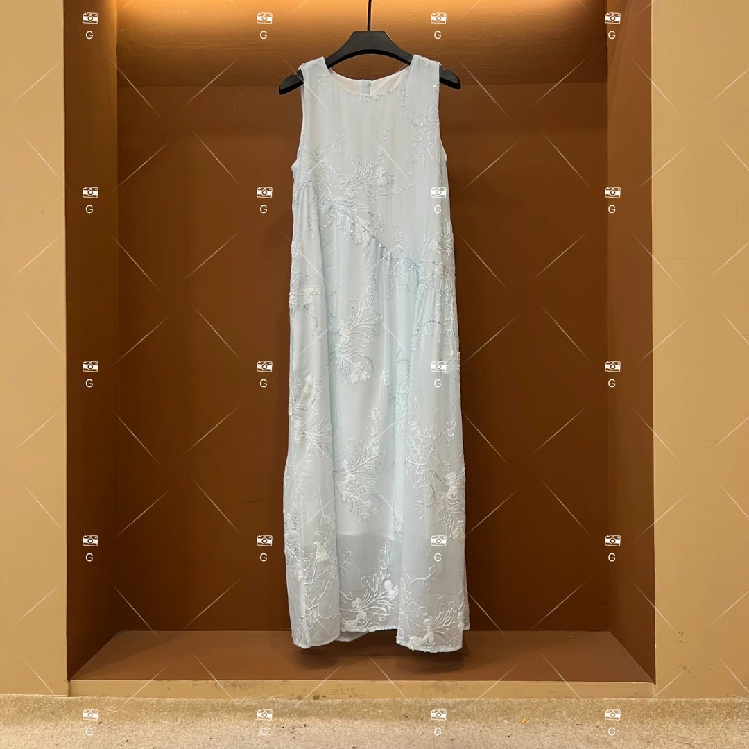 【李娜】春夏丨设计师轻奢法式印花女士连衣裙 251445