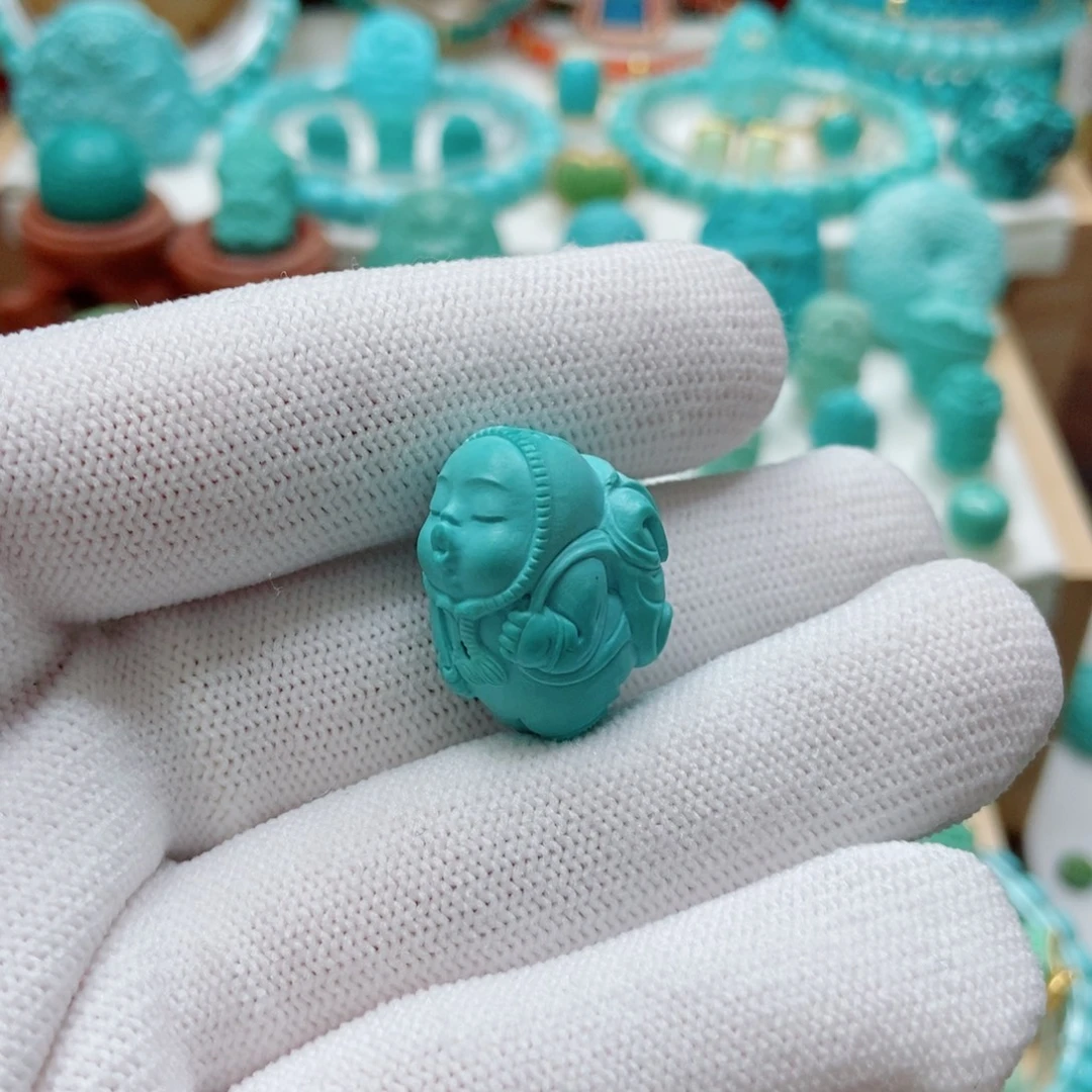 绿松石未镶嵌嘟嘟