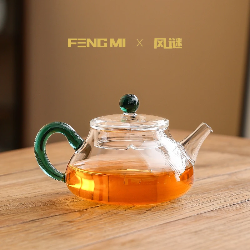 FENGMI/风谜正品ㆍ喜乐壶高端泡茶壶茶器功夫茶壶墨绿色高级礼品