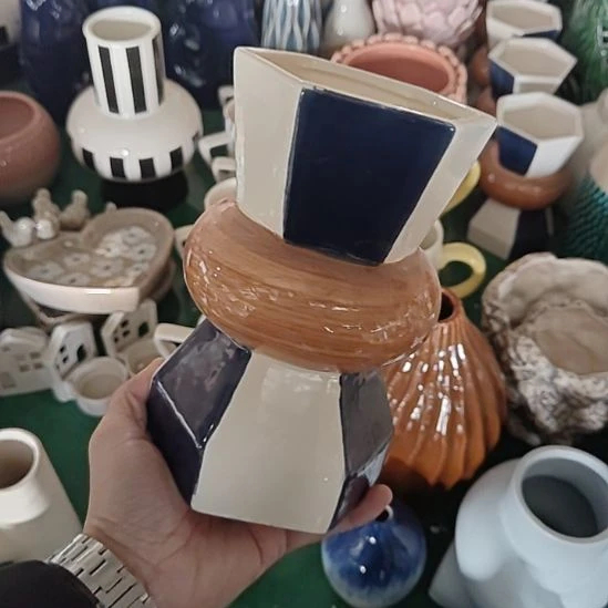 高温手绘多巴胺花瓶可水培