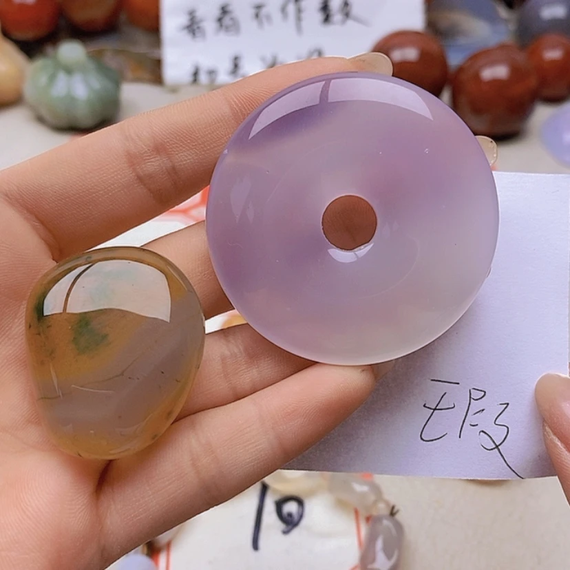 【闪购商品】未镶嵌玛瑙/玉髓珠宝半成品?**～