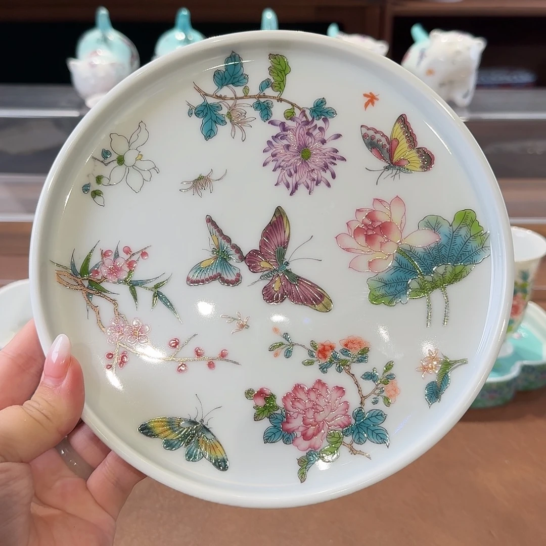 珐琅彩主人杯茶具套装