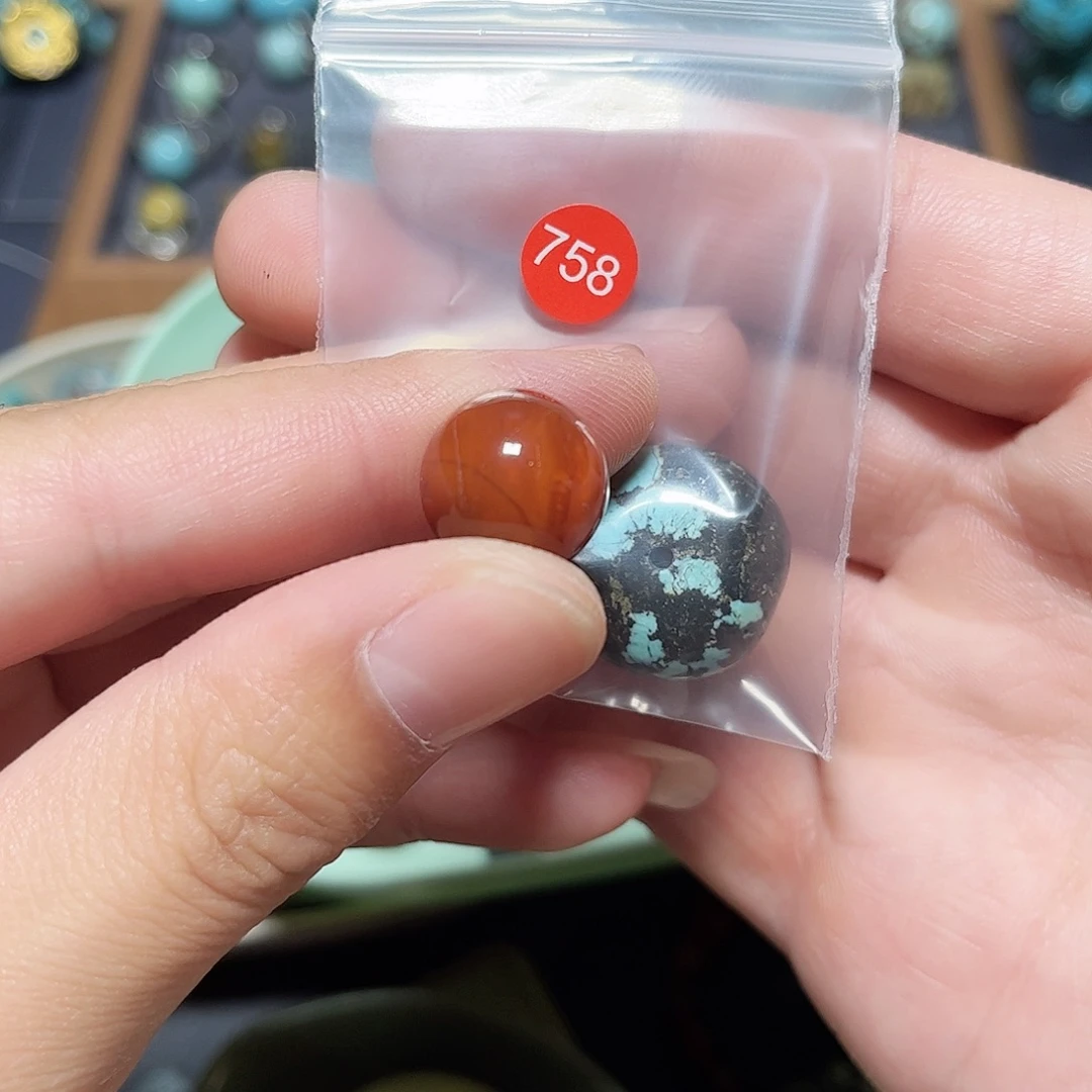 3***5未镶嵌圆珠桶珠老型手串！！玛瑙/玉髓