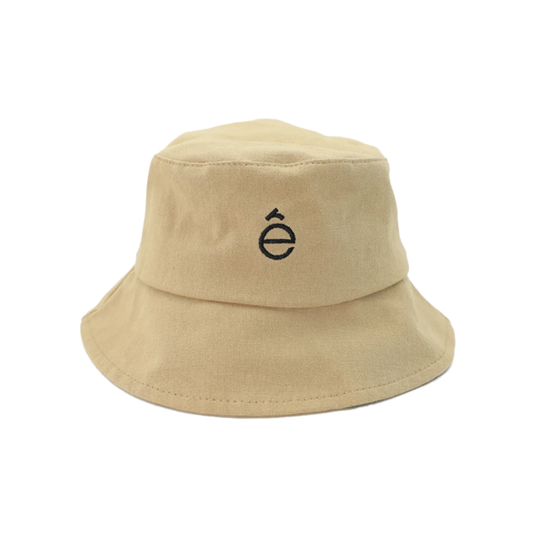 艾特禾etreparlee设计师款春夏时尚百搭卡其色纯棉渔夫帽帽子休闲