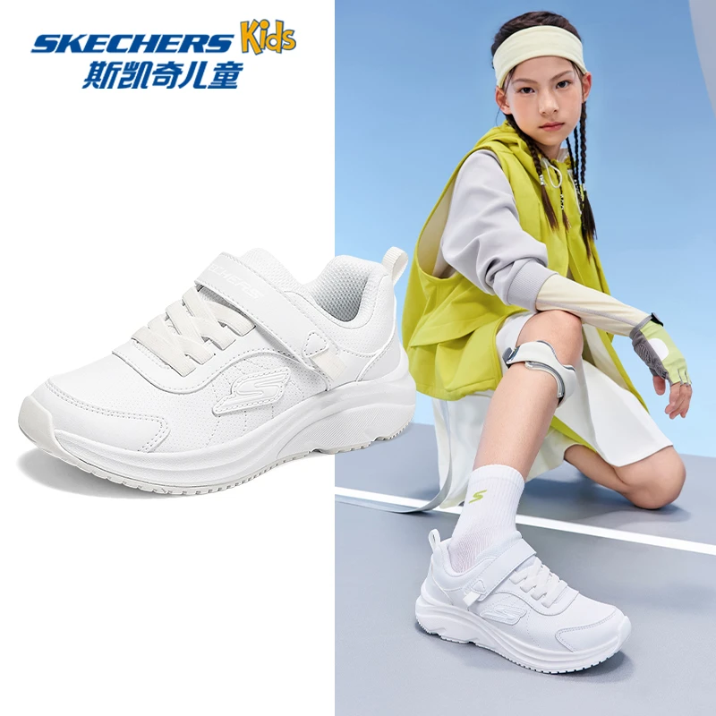 Skechers斯凯奇儿童鞋女童夏季透气网面鞋百搭休闲运动鞋302644L