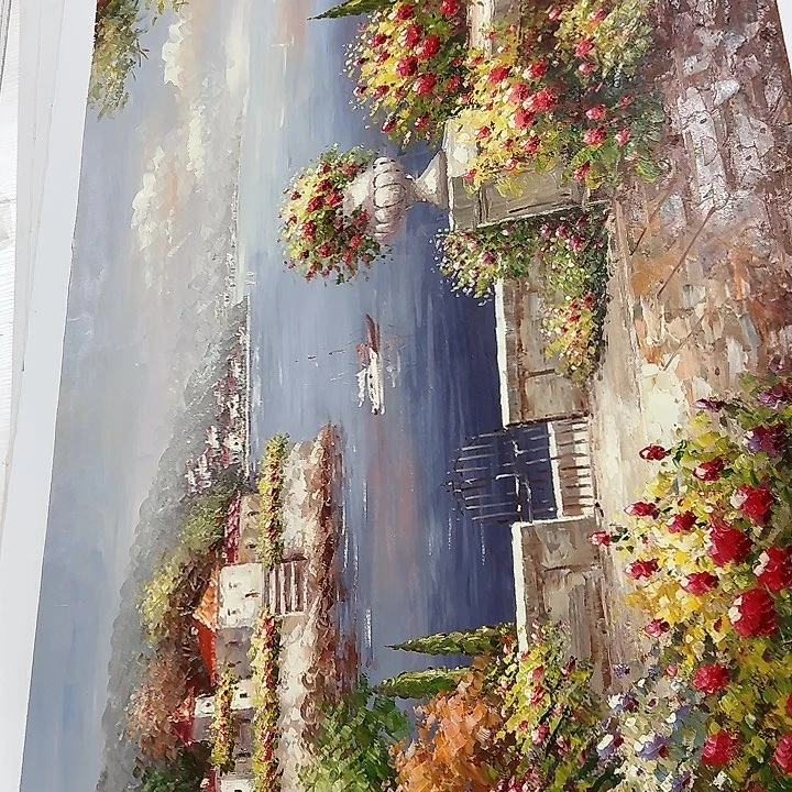 油画恭喜嘻嘻仔仔细细