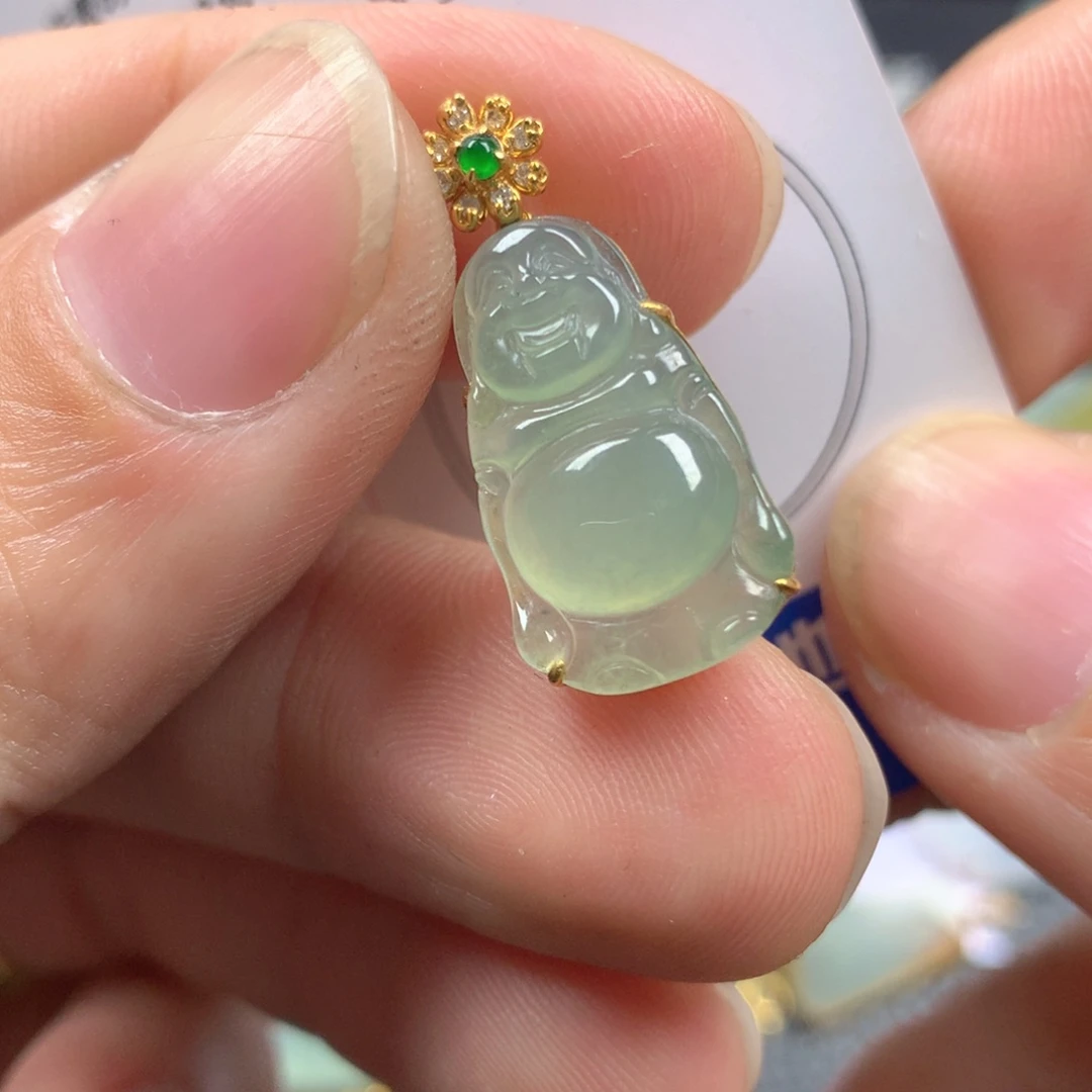 【闪购商品】翡翠颈饰18K金镶嵌翡翠