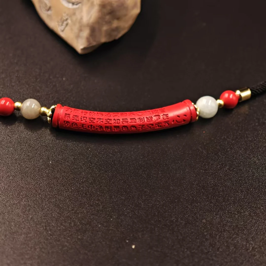 非金属布艺项链 心经款原创项链