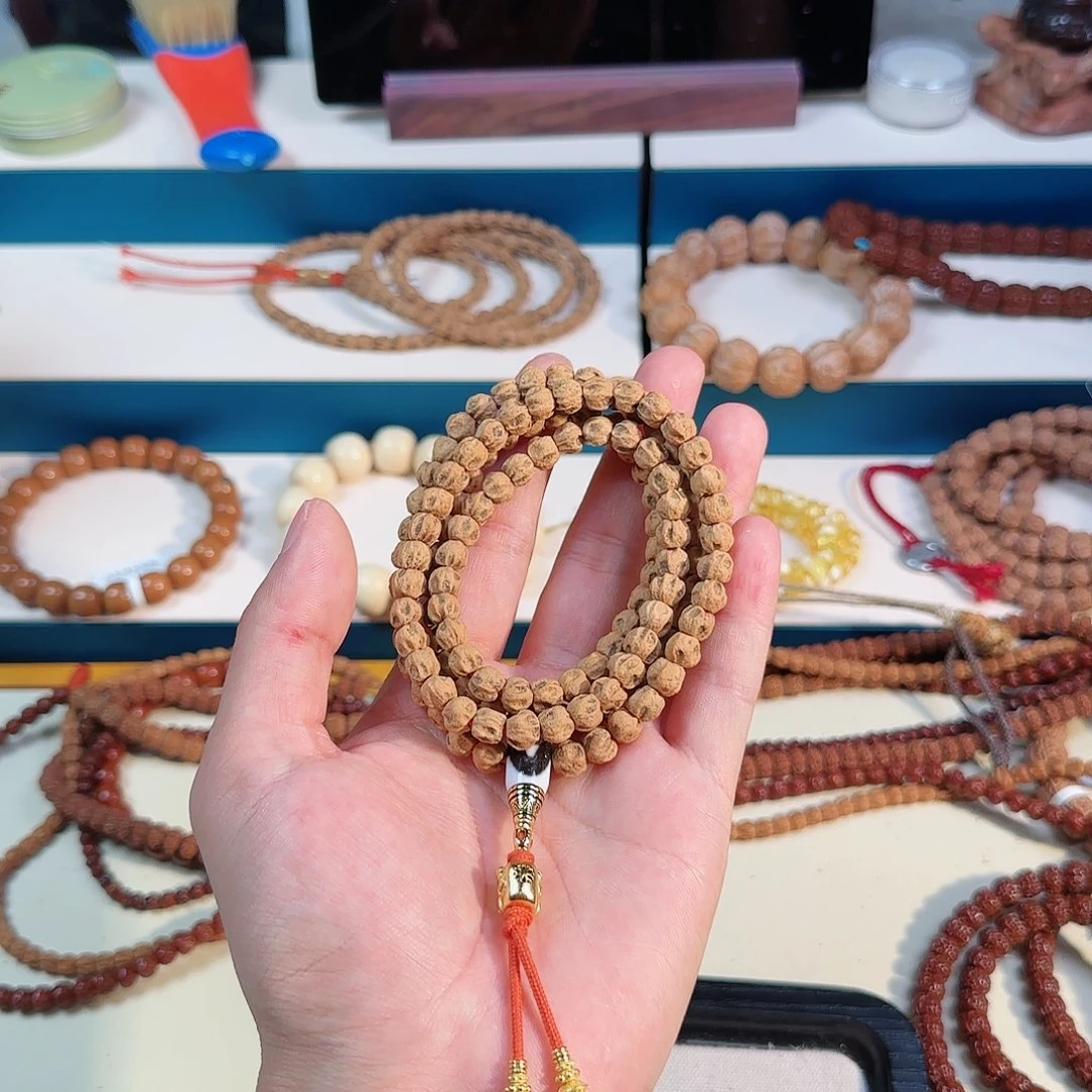 柏香籽/百香籽吊坠～*麻皮深坑鬼脸