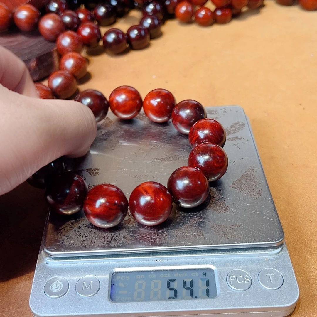 手串/手链小叶紫檀18满瘤疤满螺旋星